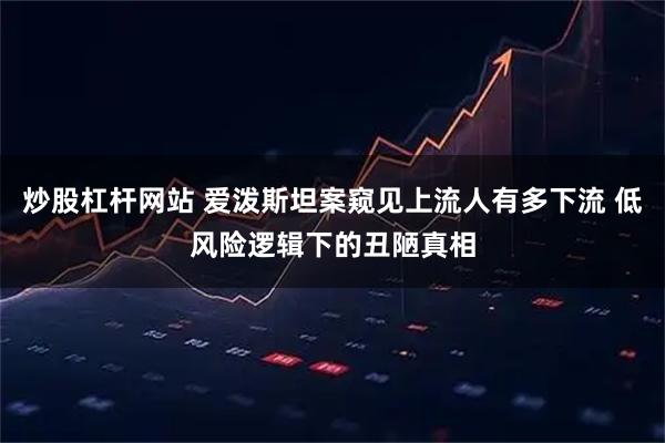 炒股杠杆网站 爱泼斯坦案窥见上流人有多下流 低风险逻辑下的丑陋真相